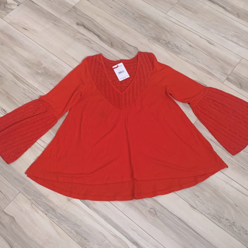 NWT - Free People ✌🏼 Vermillion Top
